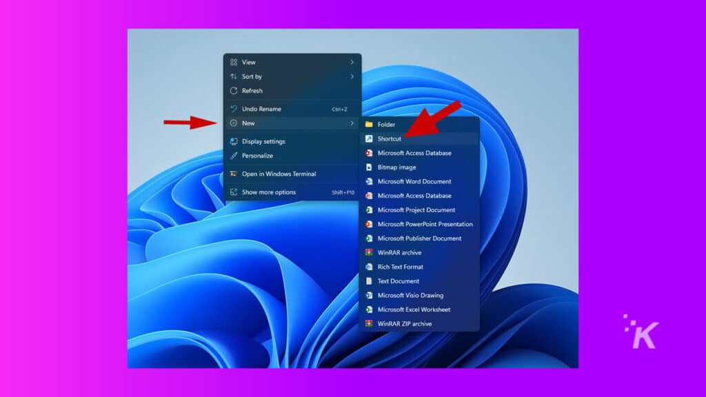 How to add a Shutdown Desktop shortcut in Windows 11