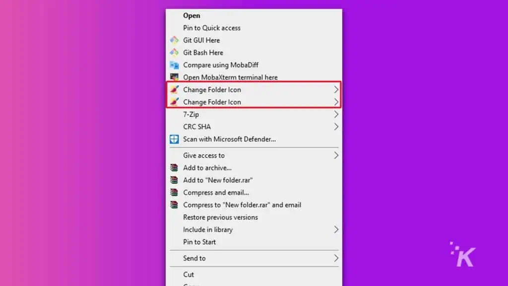 how to change windows folder color