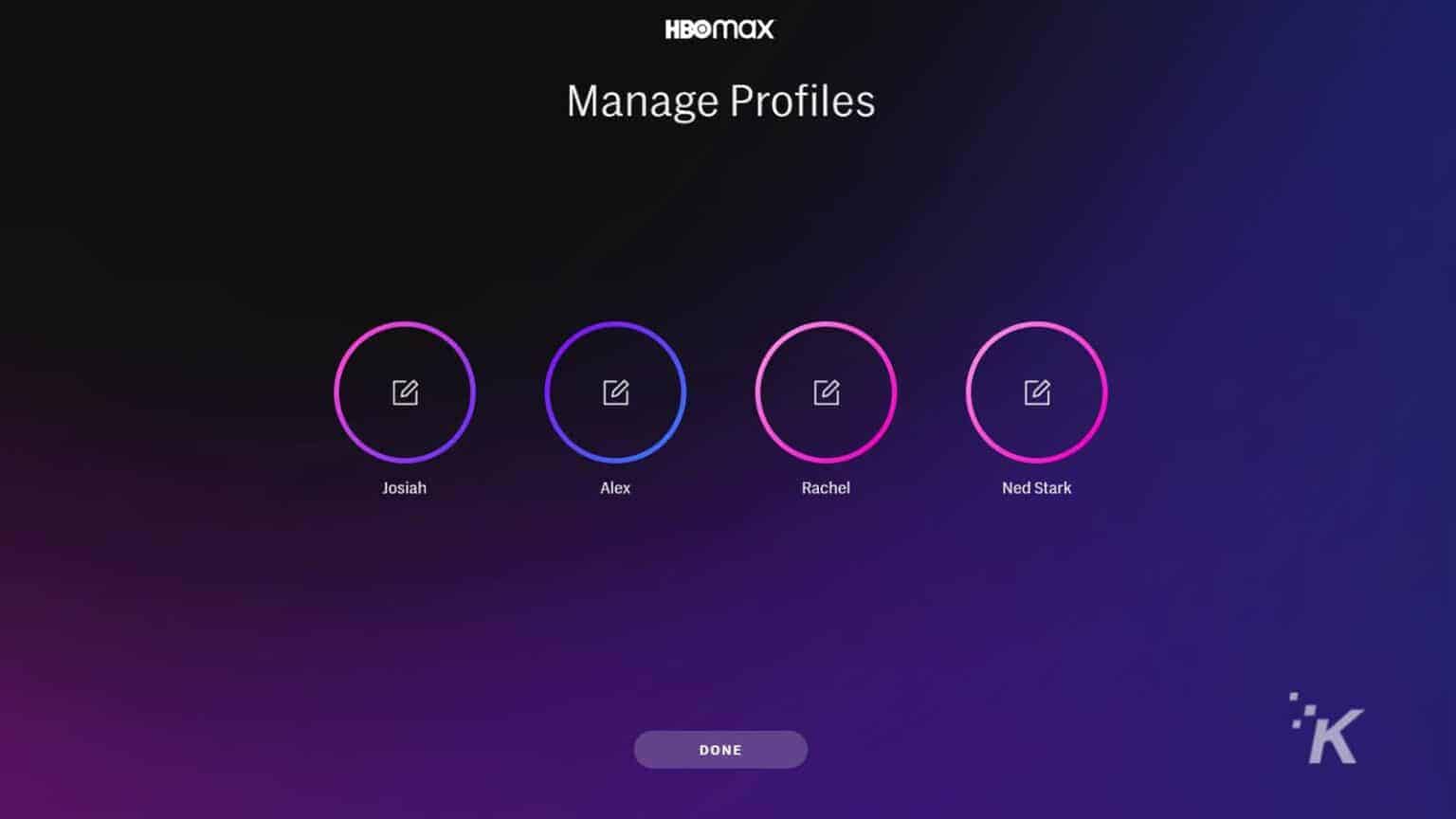 How to set up and manage your profiles on HBO Max