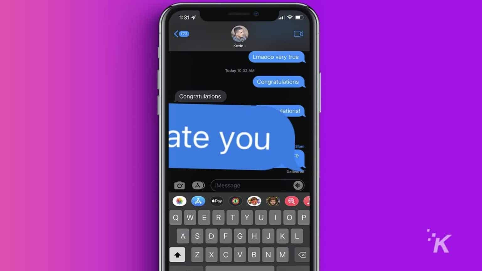 How to send iMessages with special message effects