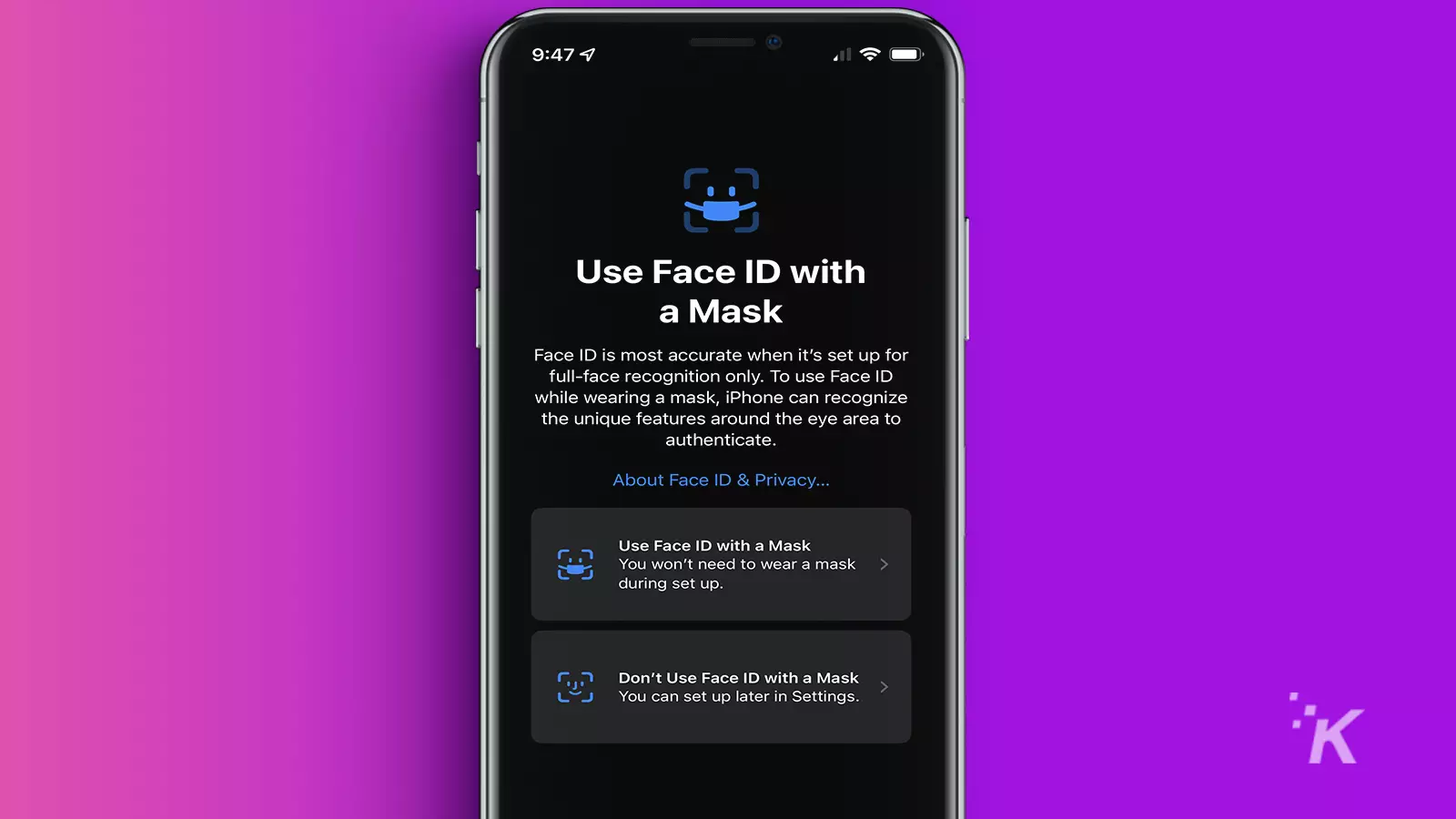 ios 15.4 face mask update