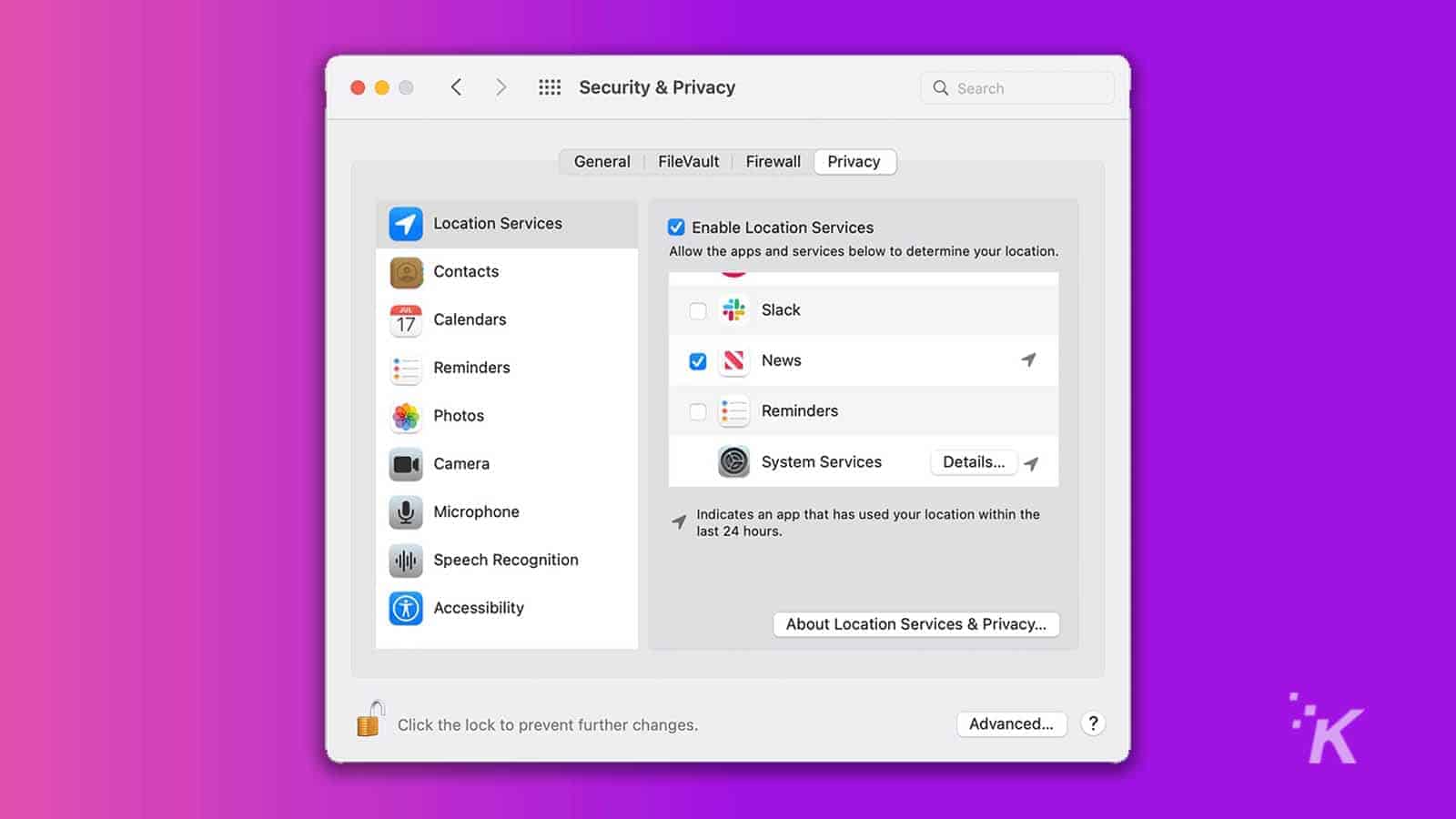 Macos security and privacy