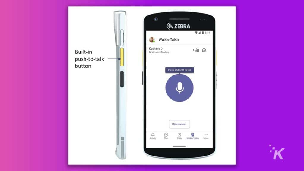 microsoft teams walkie talkie feature