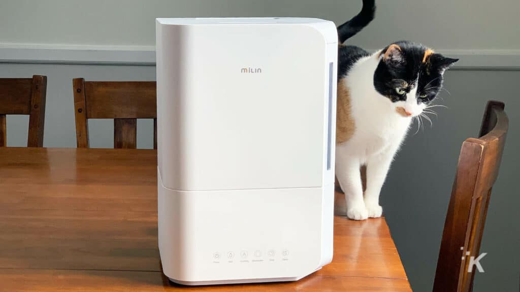 humidifier on table