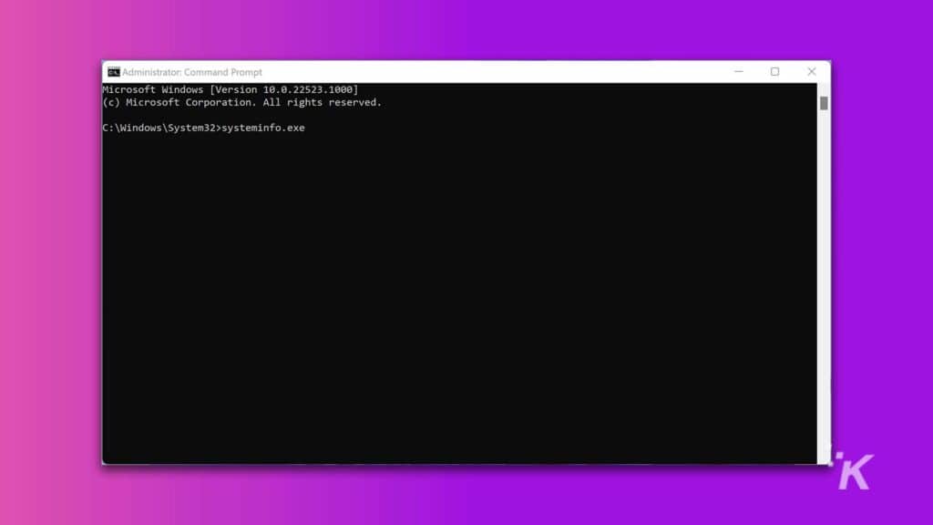 command prompt