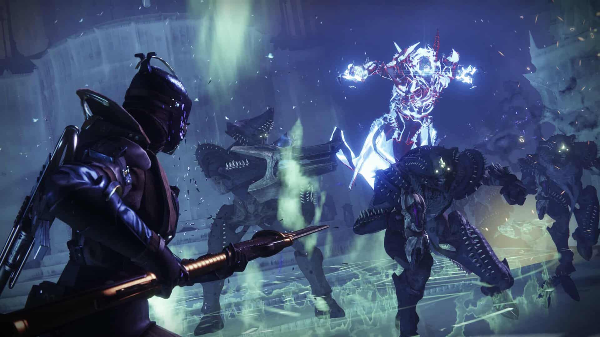 destiny 2 warlock fighting the hive