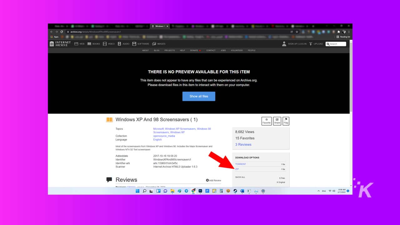 How to add Windows XP screensavers to Windows 11