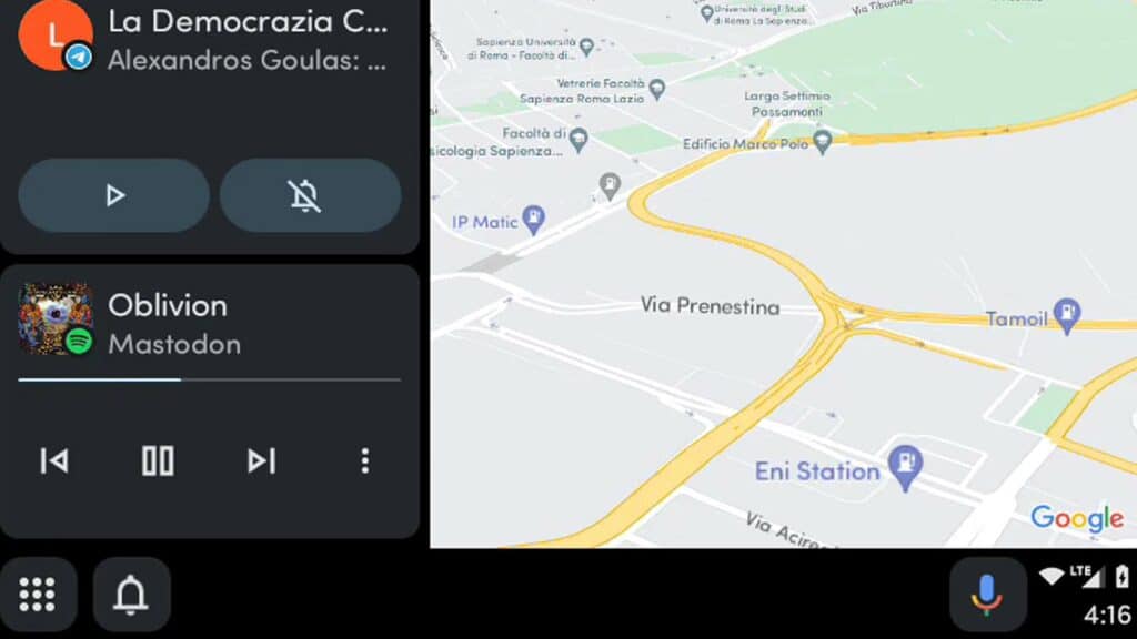 new android auto screen