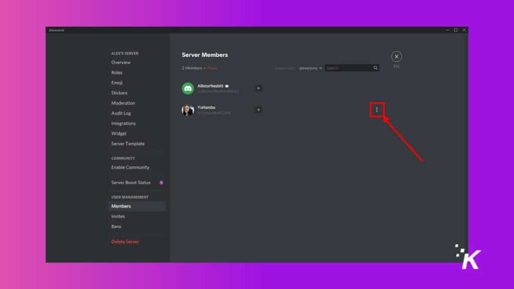 discord server edit members