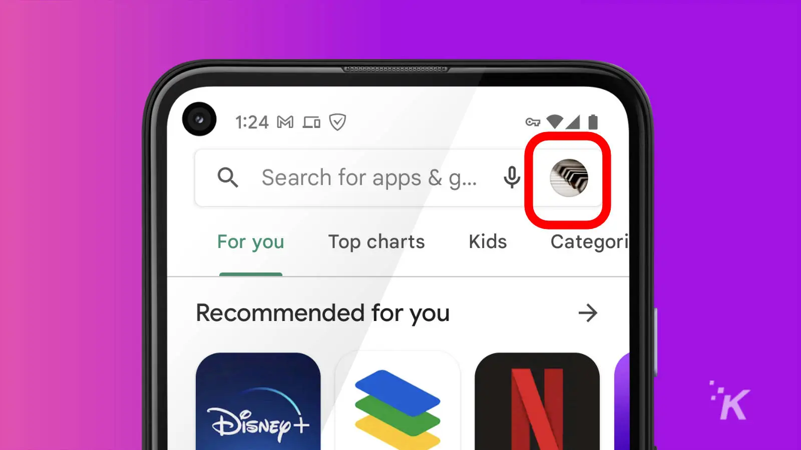 google play store account icon