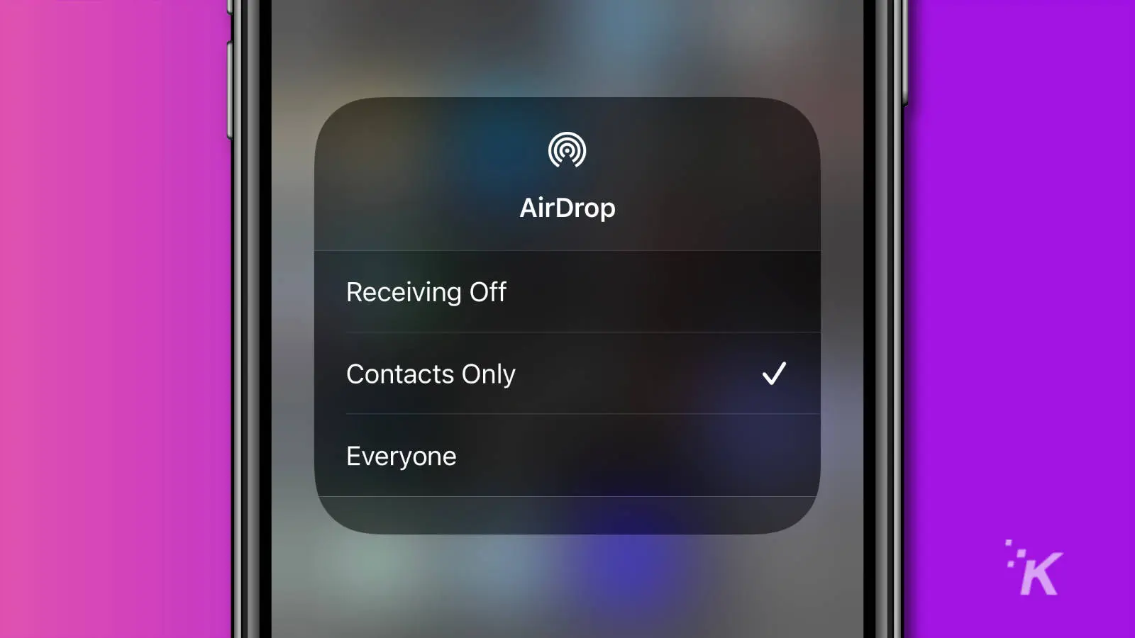 ios airdrop options