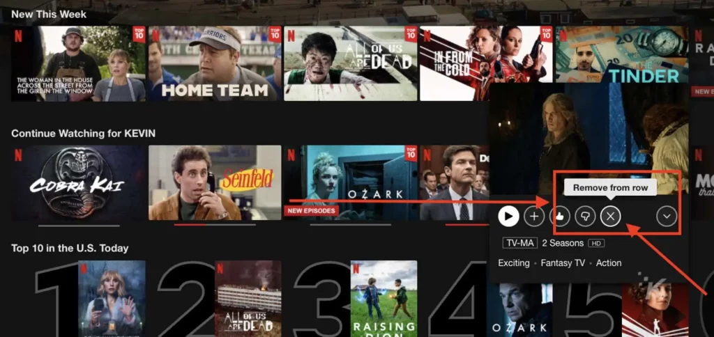 netflix continue watching