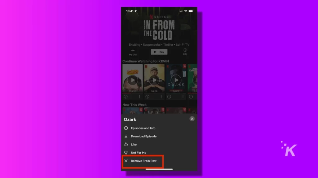 Netflix lets you remove unwanted shows from the 'Continue Watching' feed