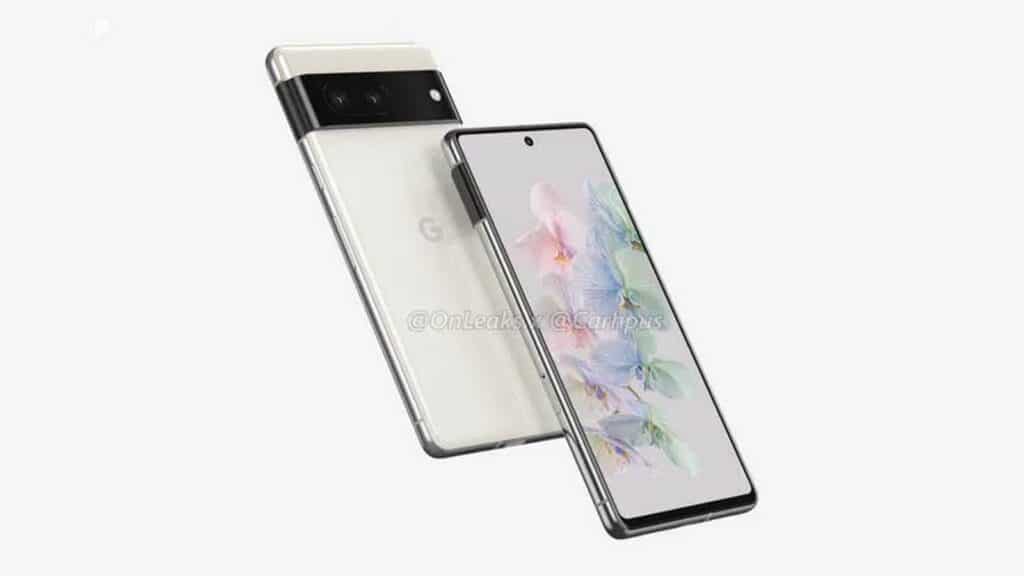 pixel 7 render on white background