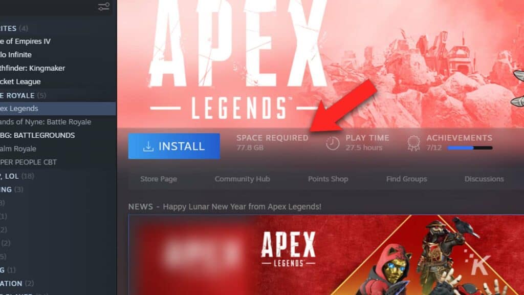 Apex Legends game size: How big is the Steam download?