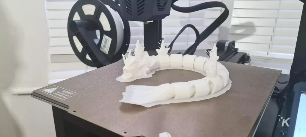 3d printed dragon on table