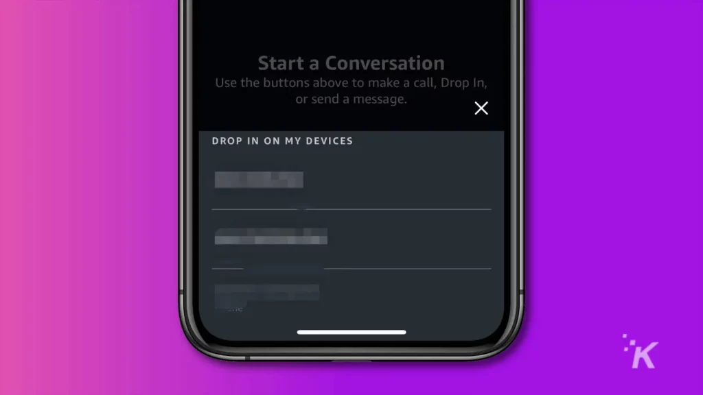 drop in available devices on iphone