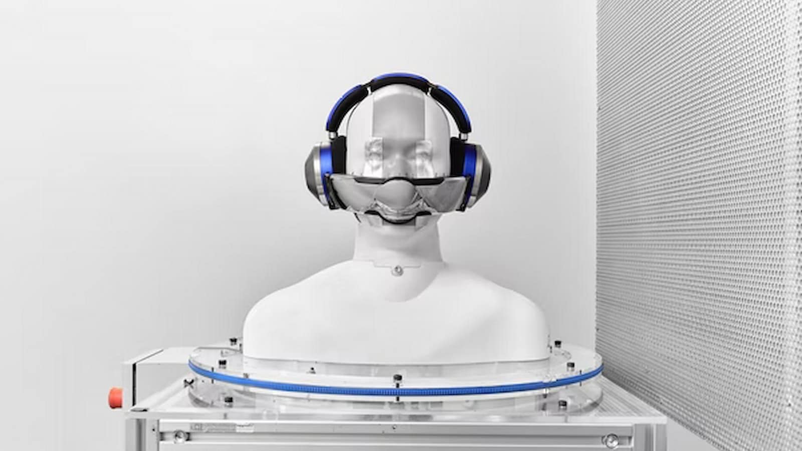 Dyson zone headphones on a mannekin