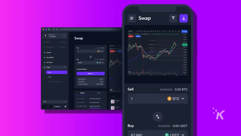 Fndz trading crypto platform dashboard view