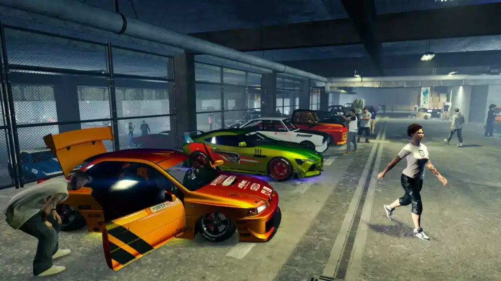 Gta plus membership perks showing garage and cars