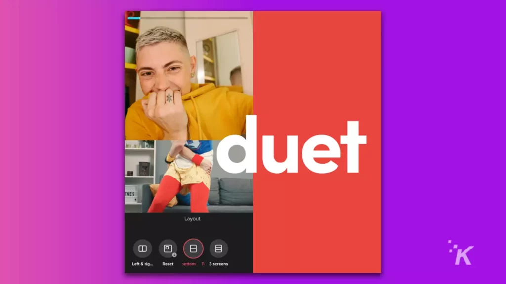 Tiktok duet feature