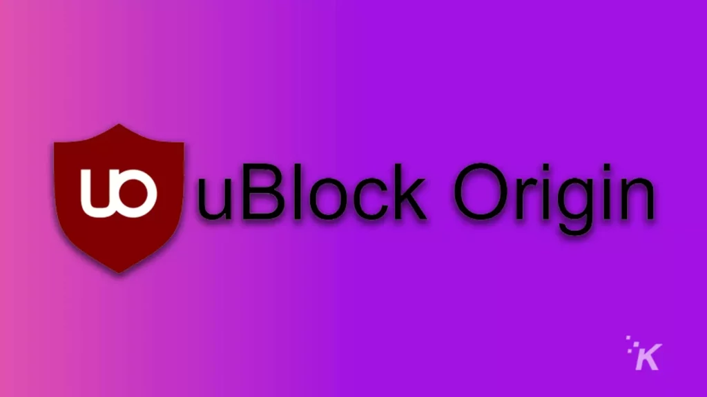 ublock origin logo on purple background