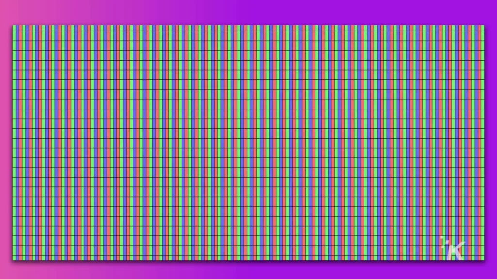 zoomed in lcd pixels