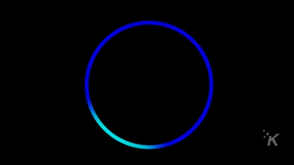 amazon echo blue light ring