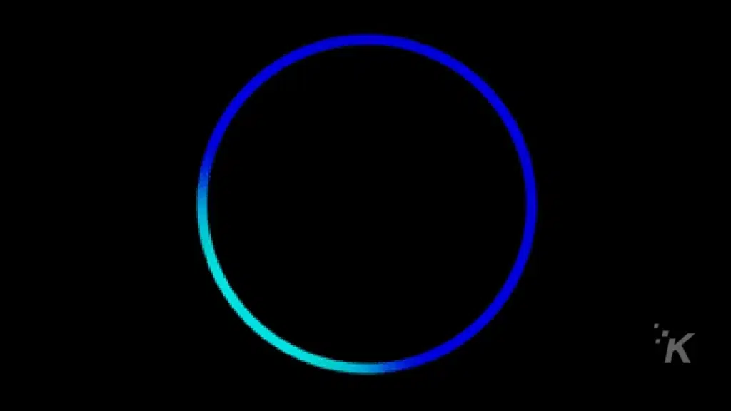 amazon echo cyan colored lights mean