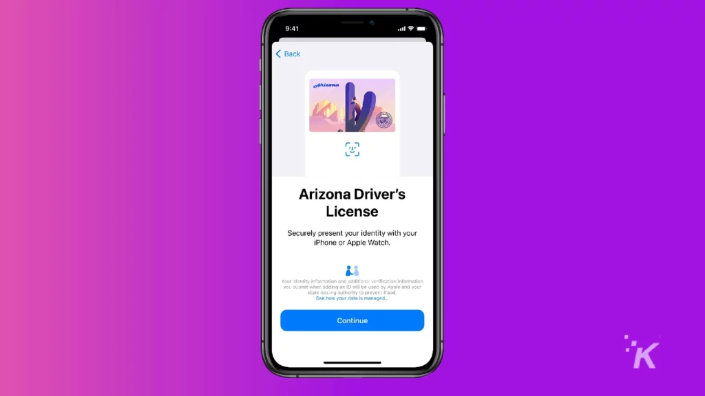 arizona drivers license apple wallet