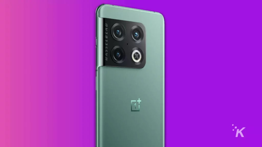 oneplus 10 pro in green color on purple background