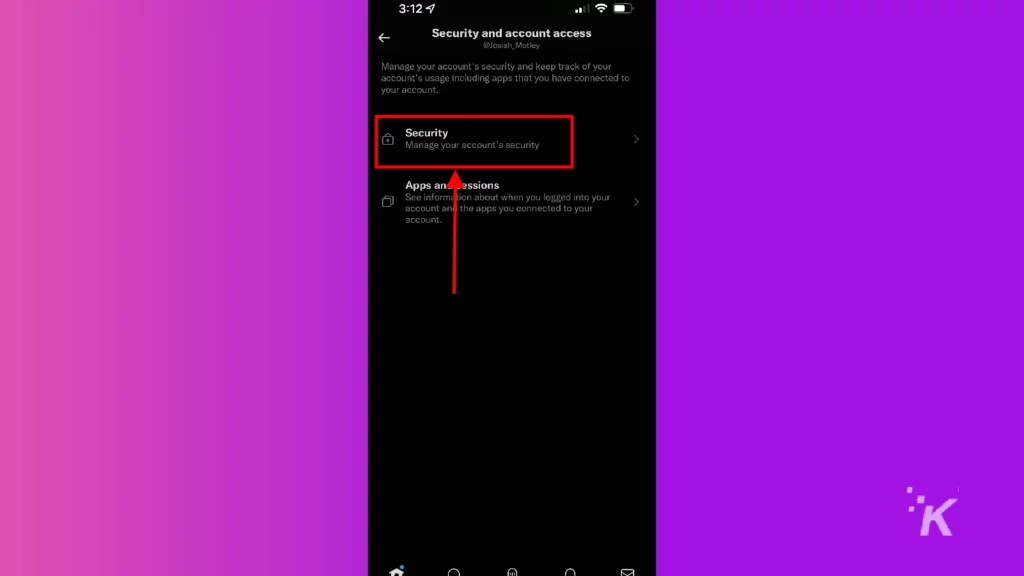 twitter ios security