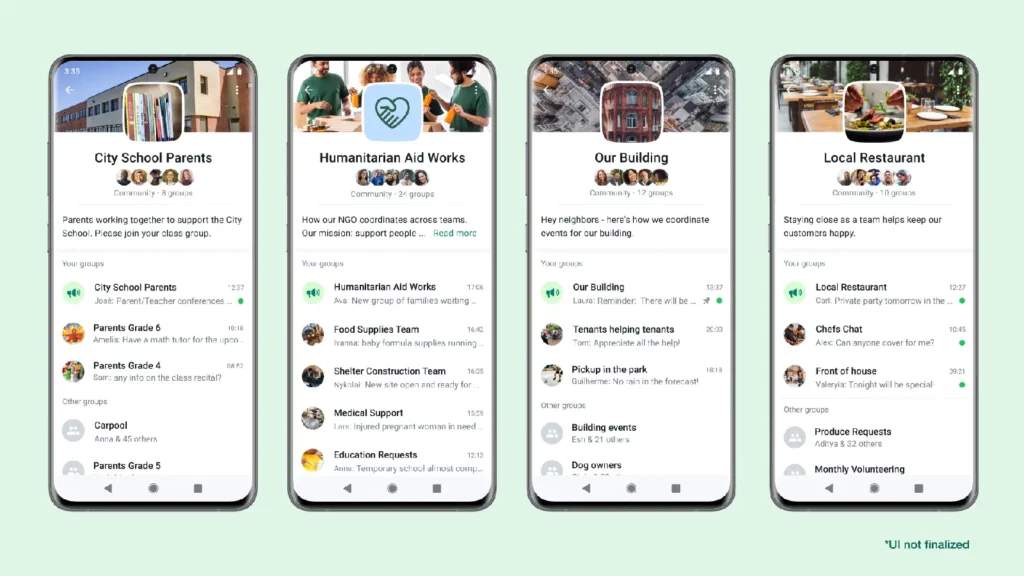 whatsapp communities example