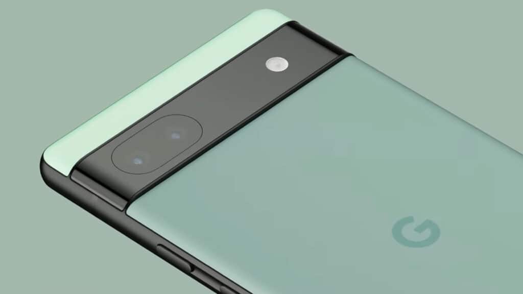 Google pixel 6a in green