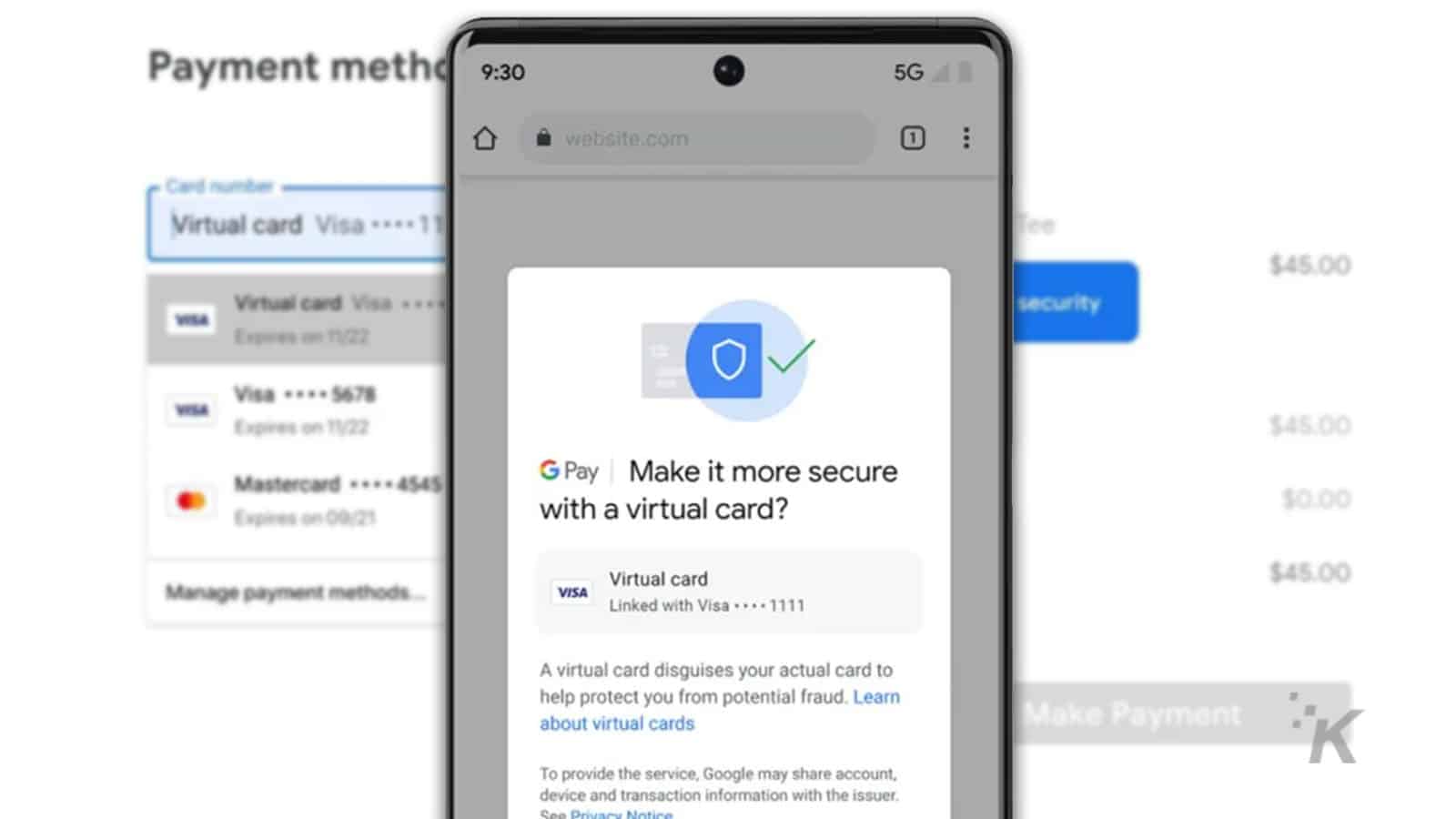 google virtual credit card