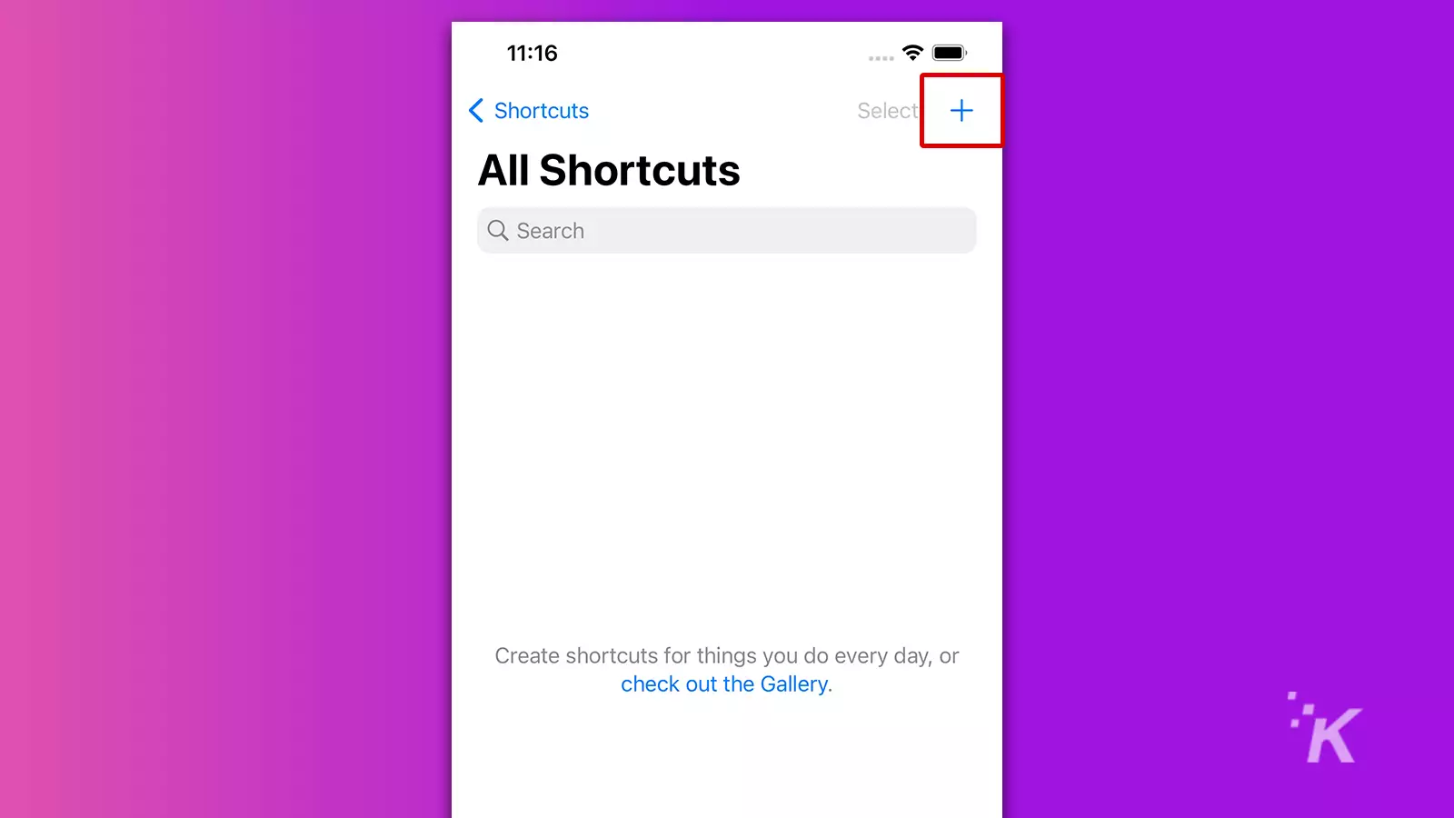 ios shortcuts home screen