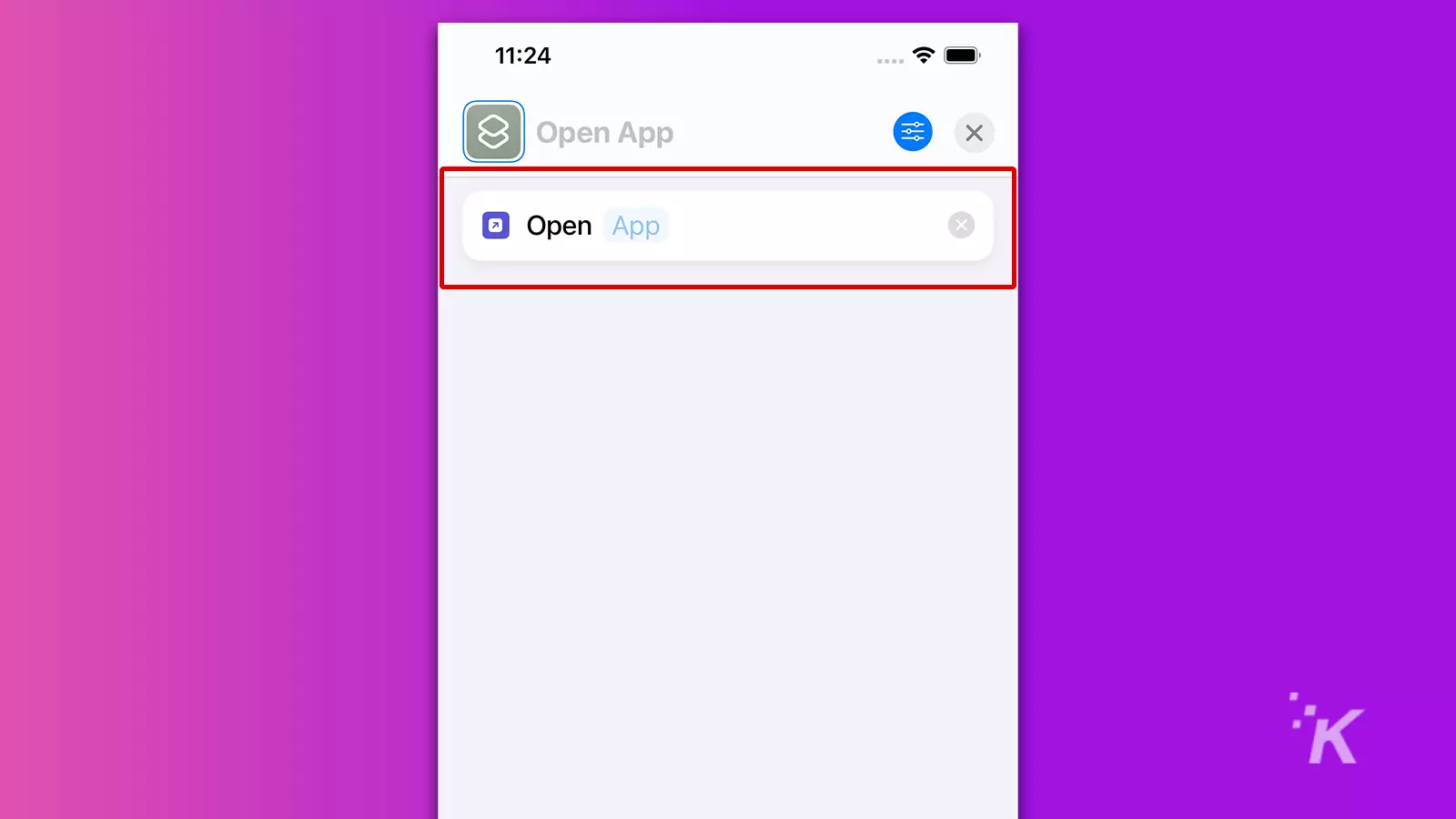 open app shortcut