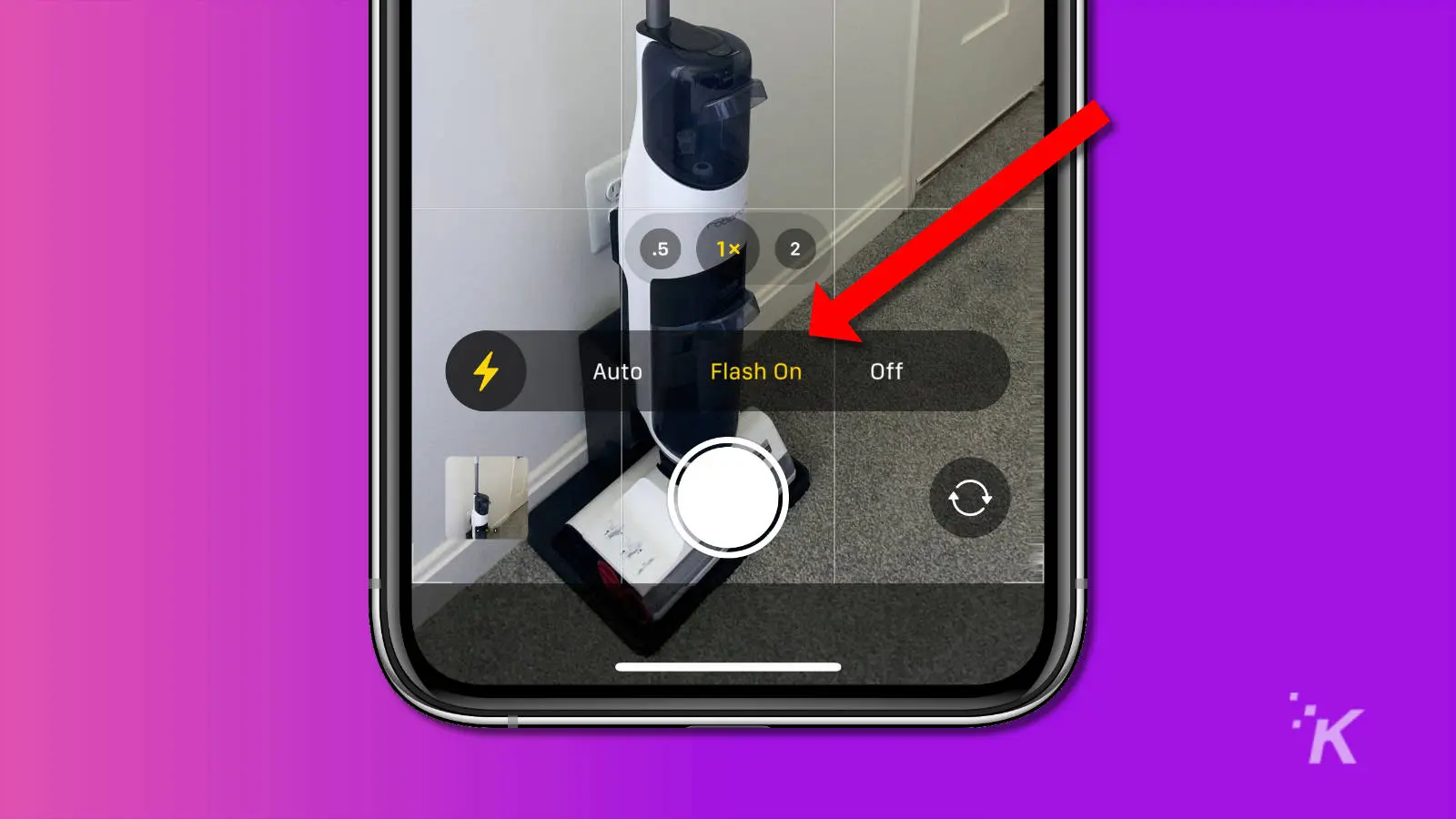 How to turn on your iPhone's camera flash