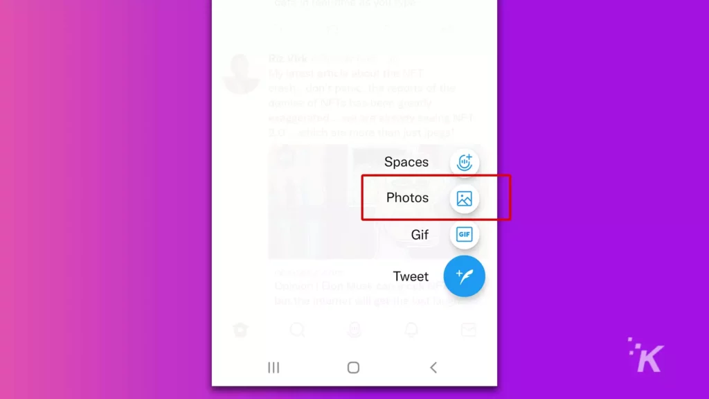 creating photo tweet on twitter app