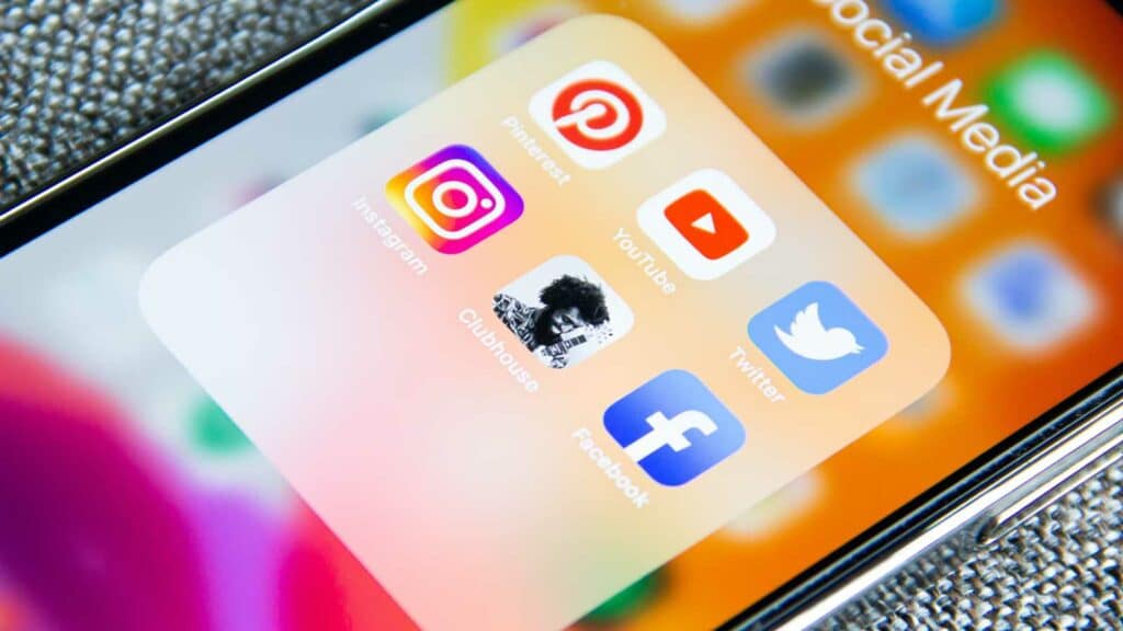 social media apps on smartphone