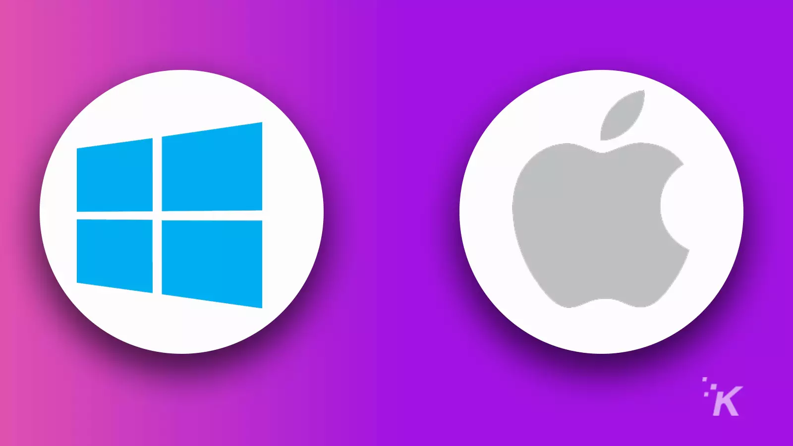 windows 11 and apple logo