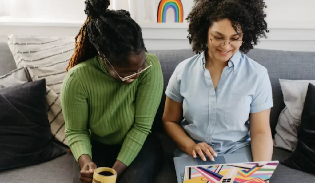 women on laptop