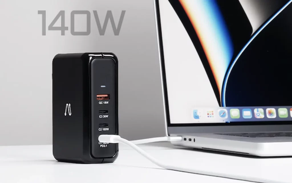 This 140w charger is the world’s first 4-port gan pd 3. 1 charger