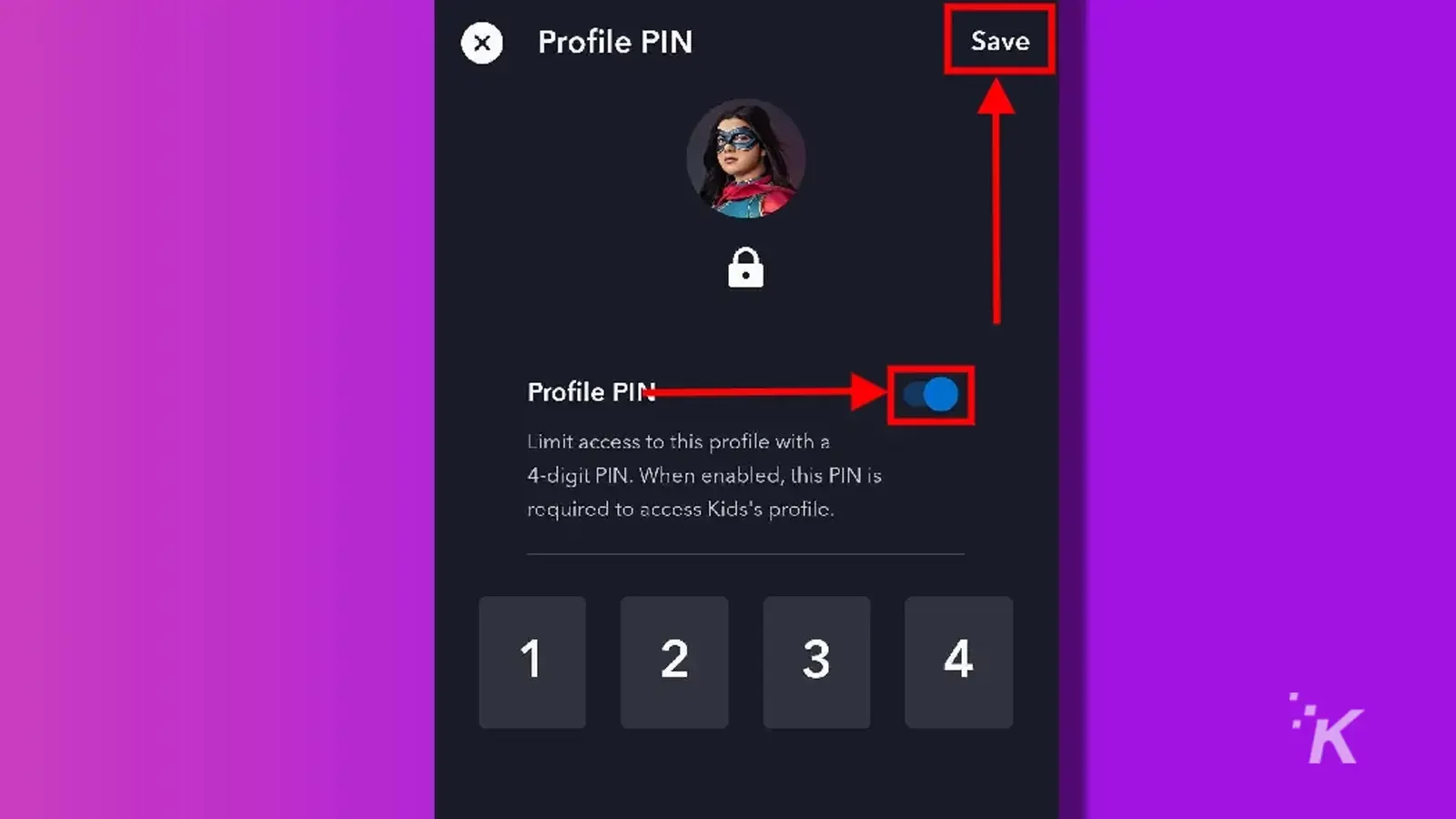 pin lock disney app