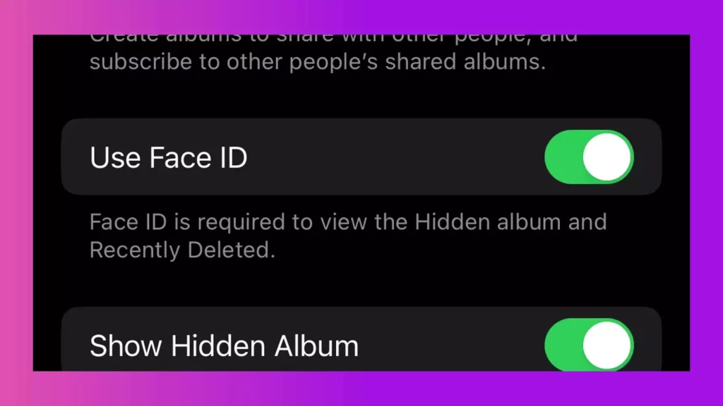 Face id photo lock in ios 16