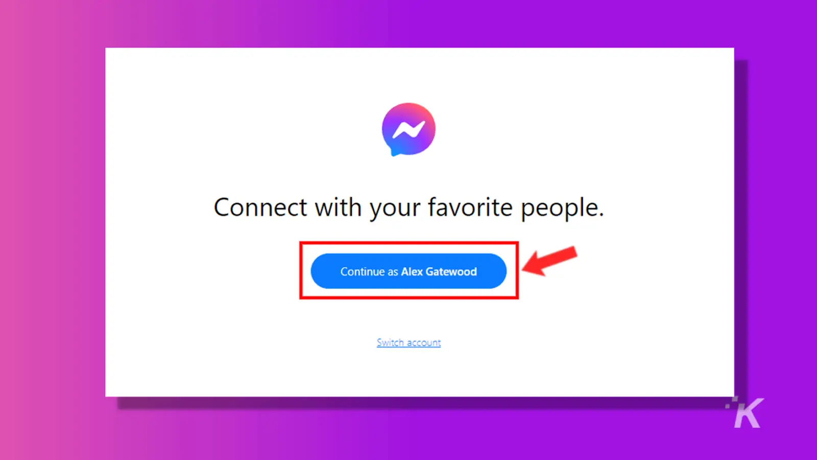 messenger web login