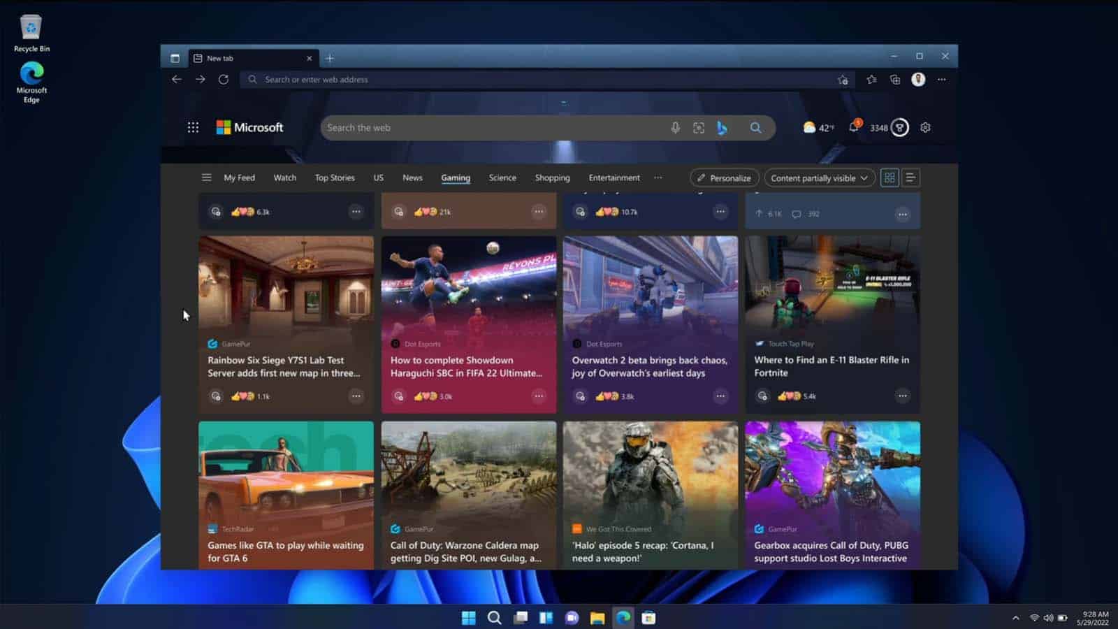 microsoft edge gaming browser