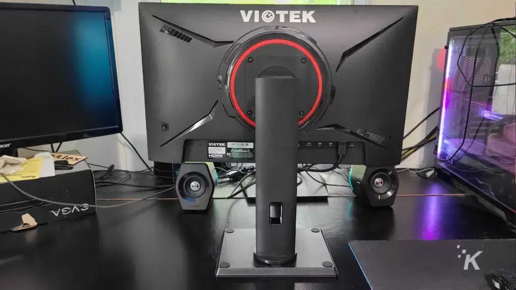 viotek 24 inch gaming monitor back