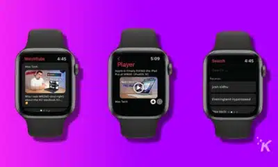 watchtube app mocked up on apple watch