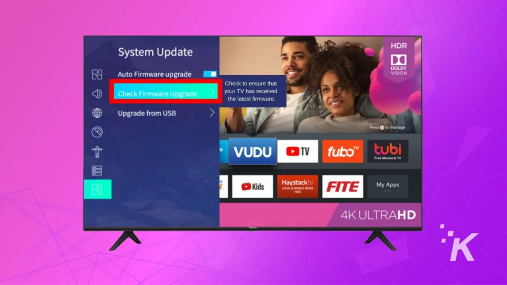 Hisense-Vidaa-TV-check-firmware-updates-menu